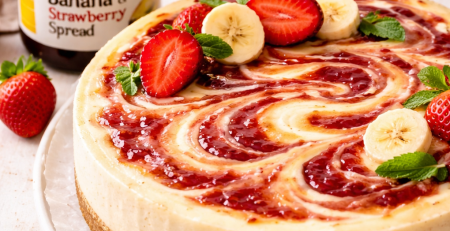 Jamco Banana & Strawberry Cheesecake swirl