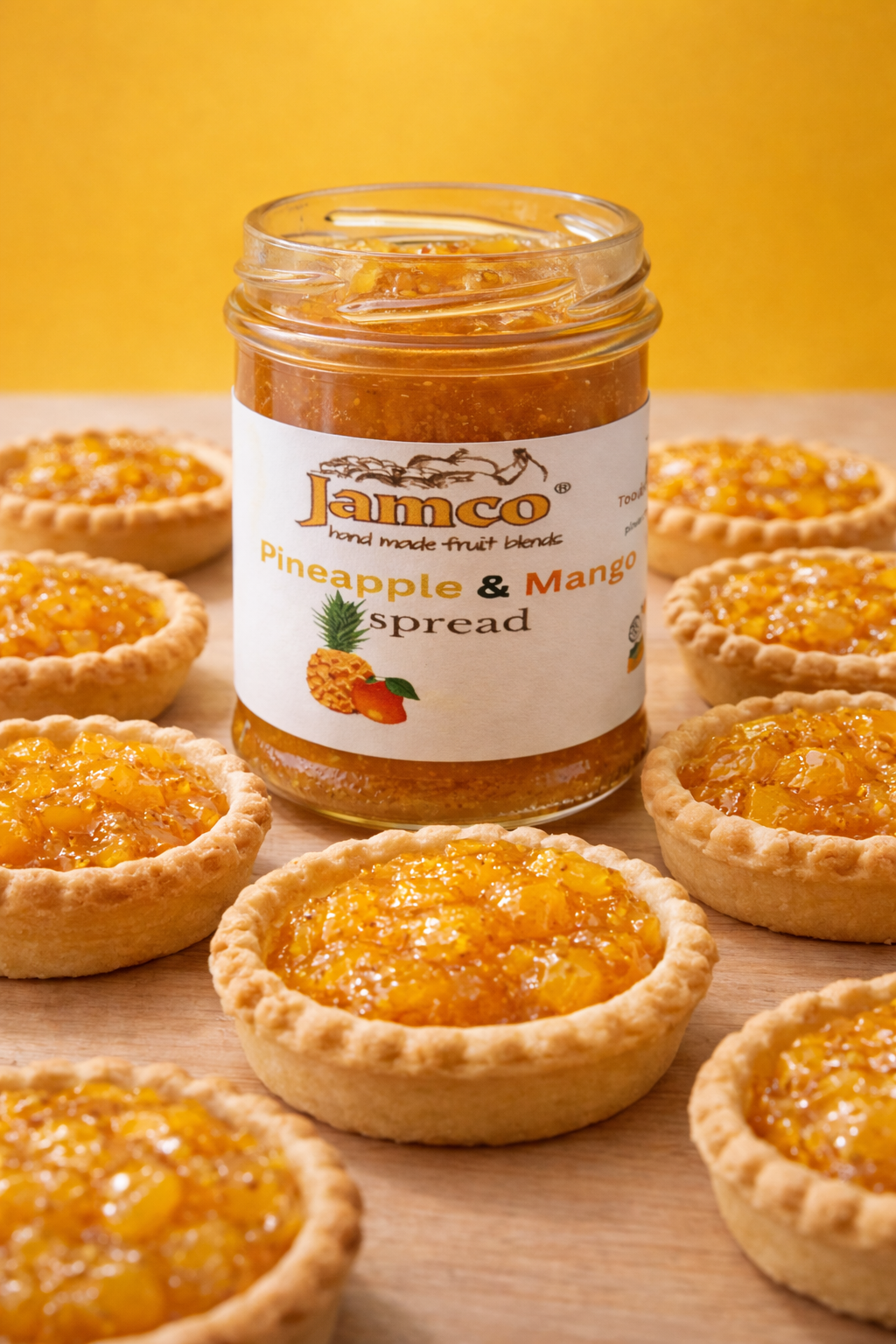 Pineapple & Mango Jam Mini Tarts