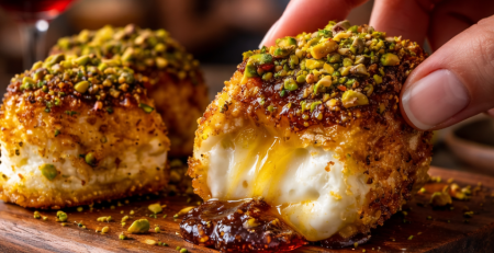 Baked Brie & Pistachio Crunch